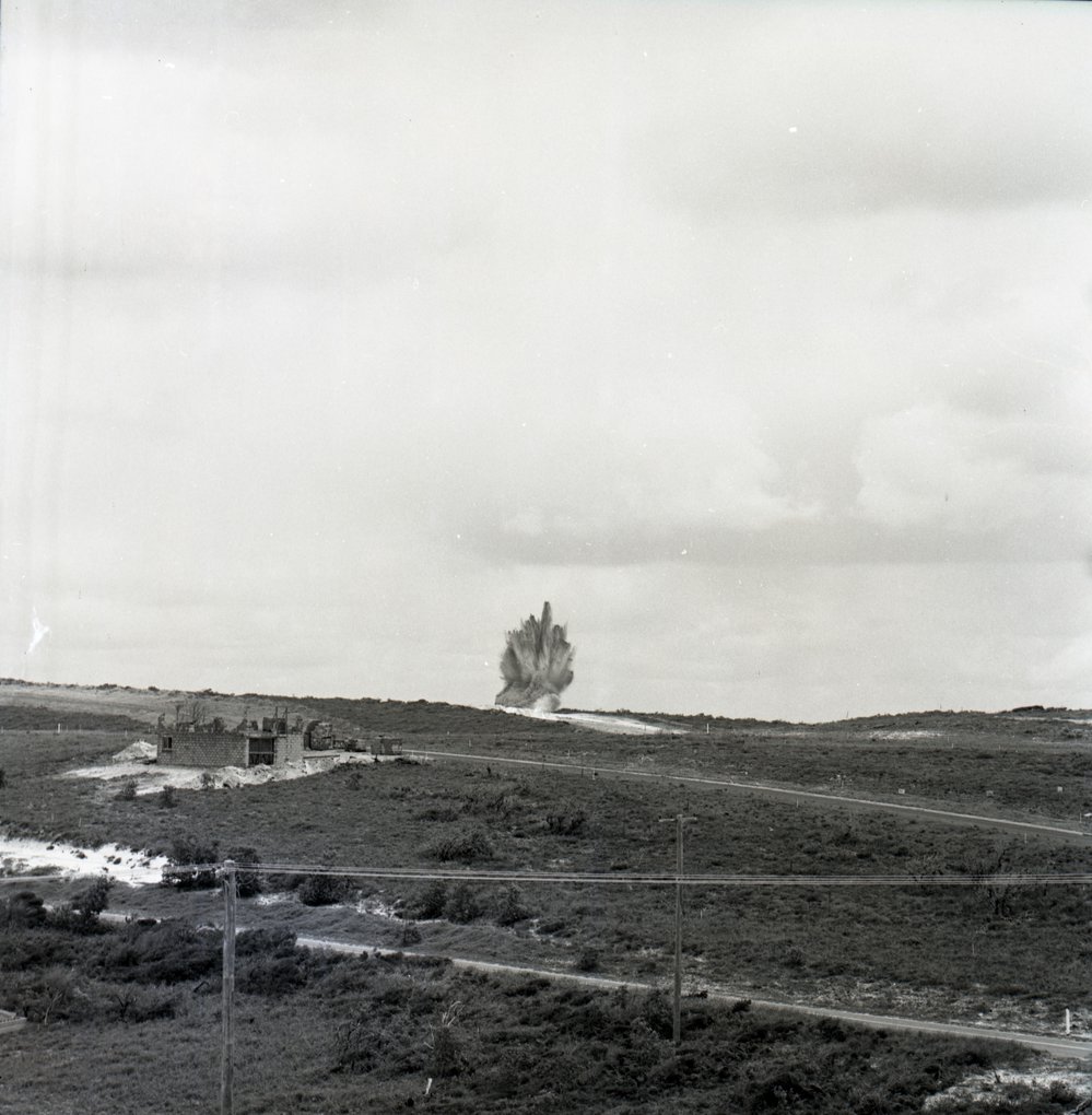 Bomb detonation, Sunshine Beach, November 1972 