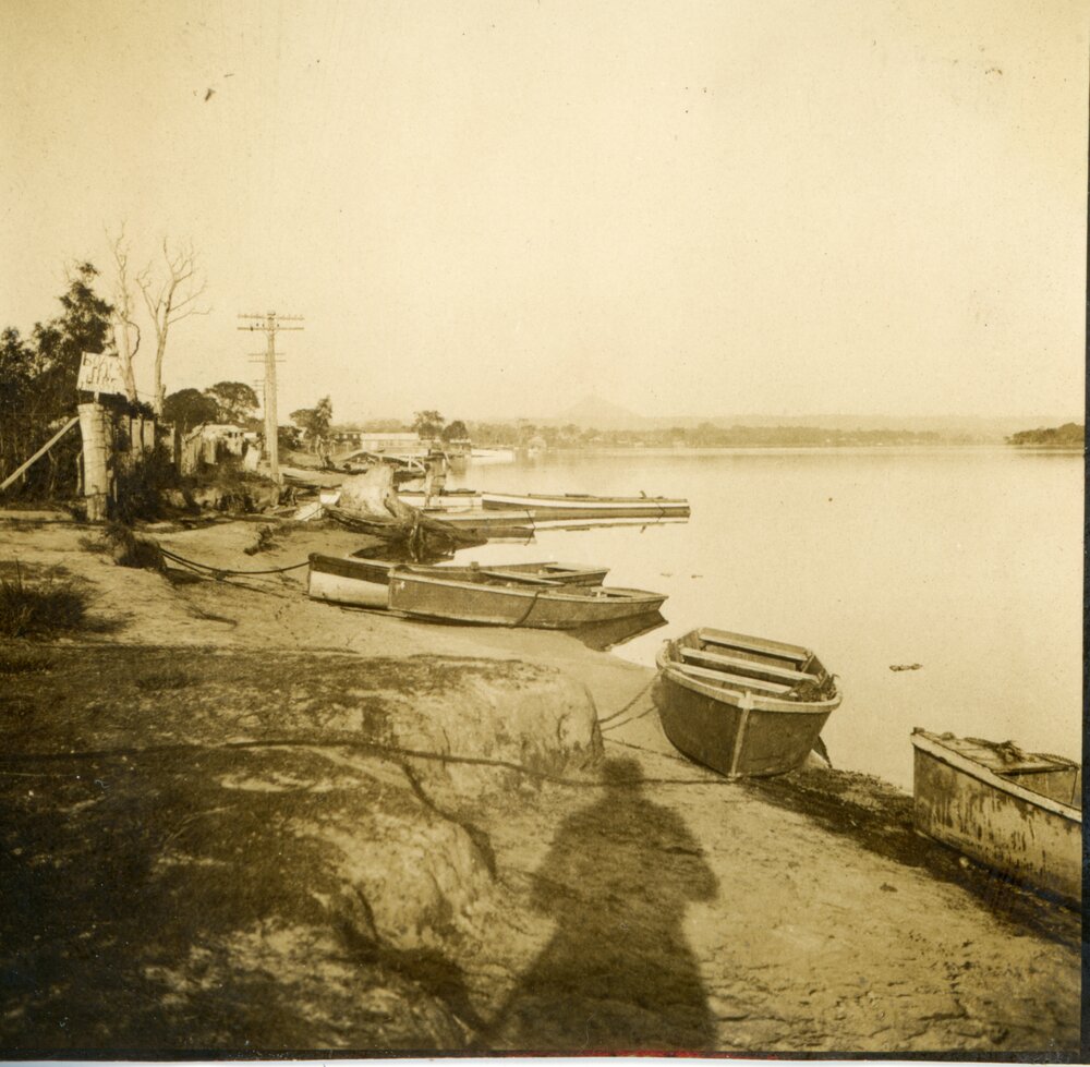 Boat hire, Munna Point, Noosaville, ca 1920s