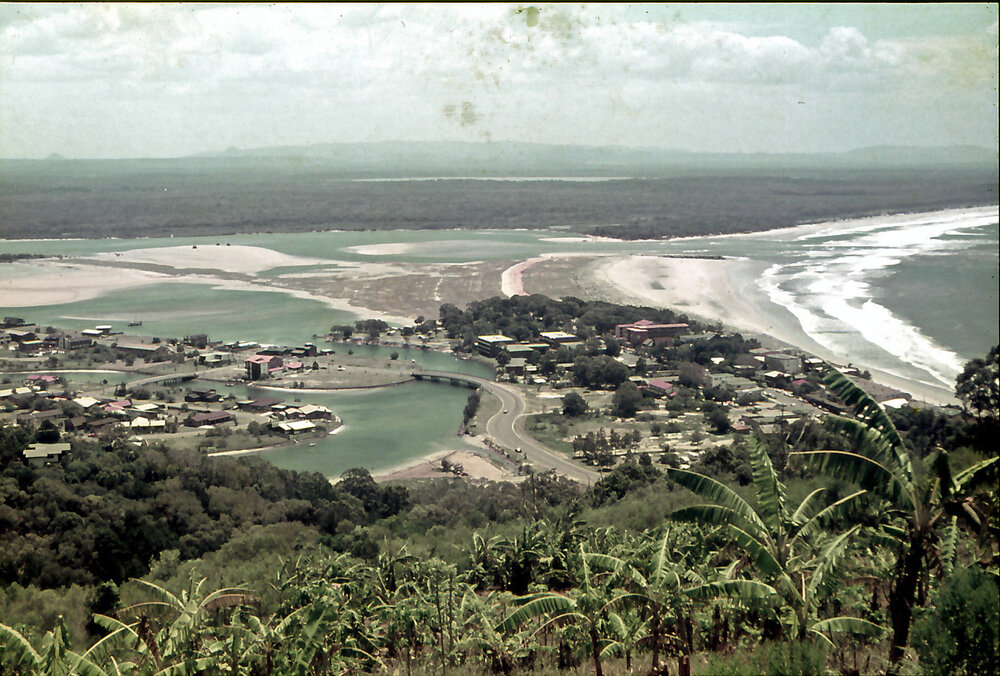 Groyne completion, Noosa River, Noosa Heads, January 1983