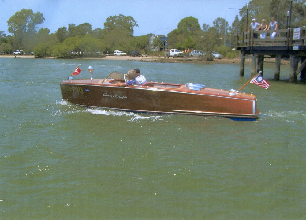 Participating boat, Noosa Classic Boat Regatta, Noosa River, Tewantin, 2012