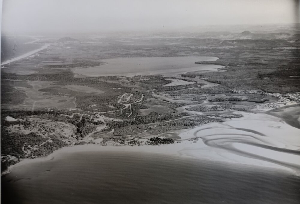 Aerial view, Noosa River and Lake systems, Noosa Heads