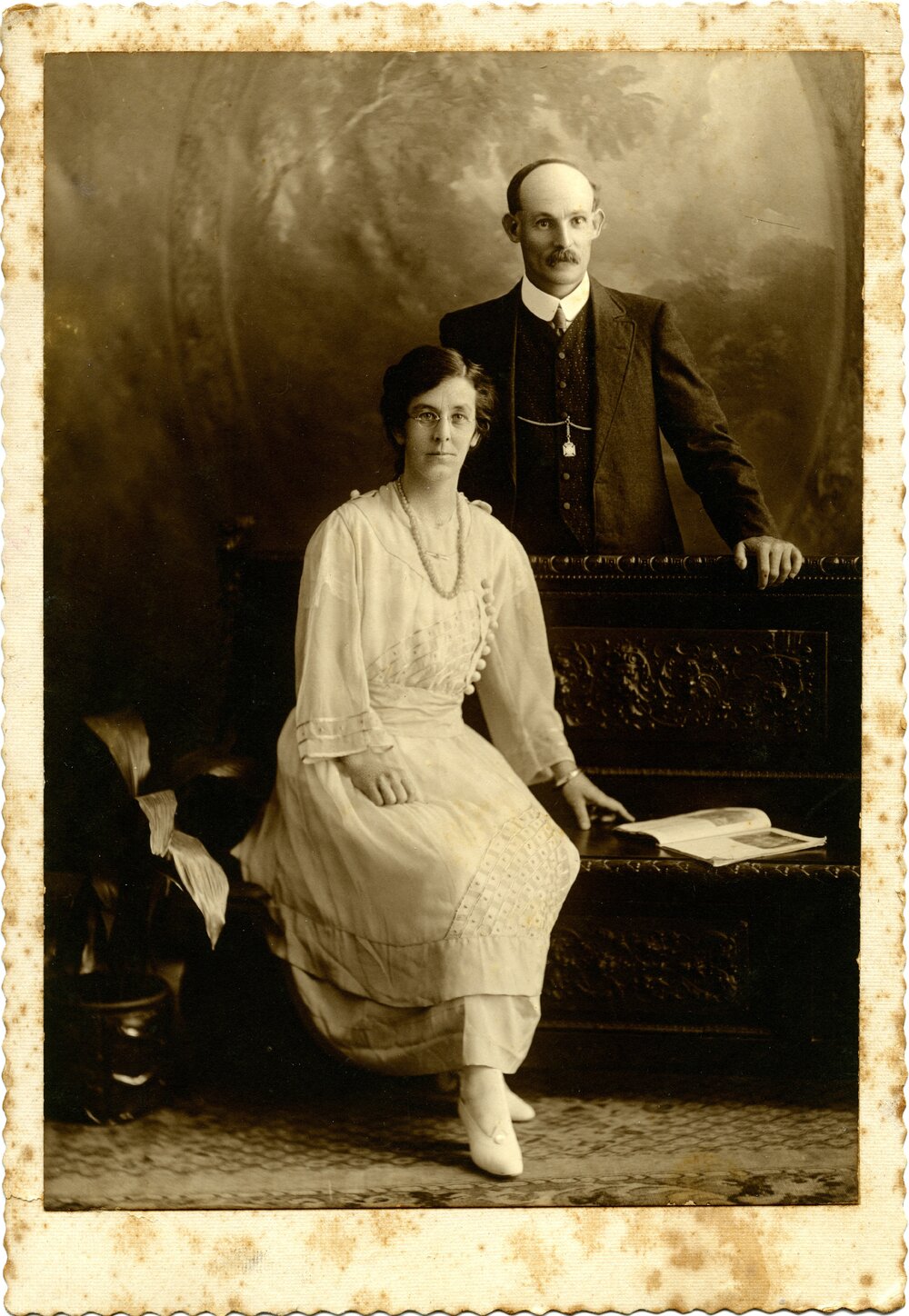 Portrait, Charles Woodward Tait &amp; Emma Jane Tait, 1920
