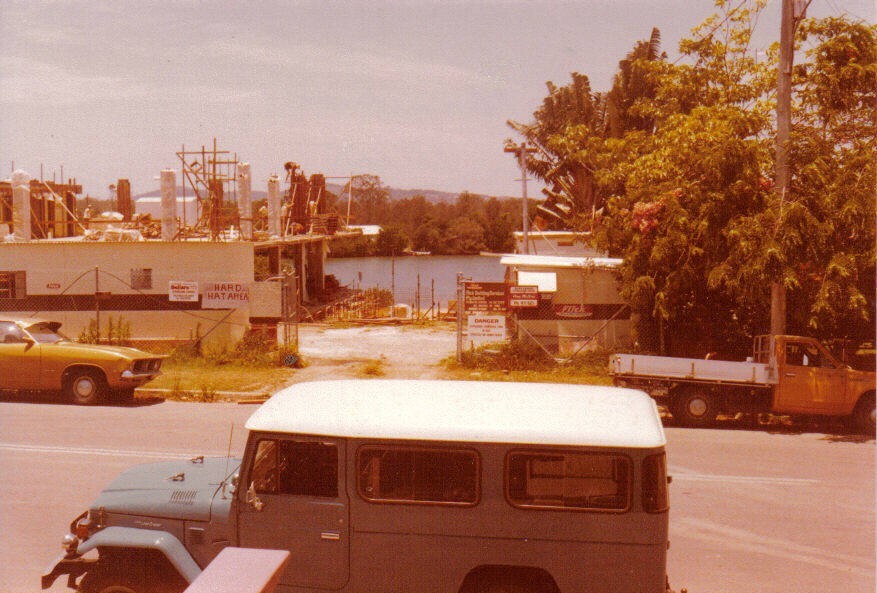 New Noosa Council Chambers under construction, Pelican Street, Tewantin, ca 1979