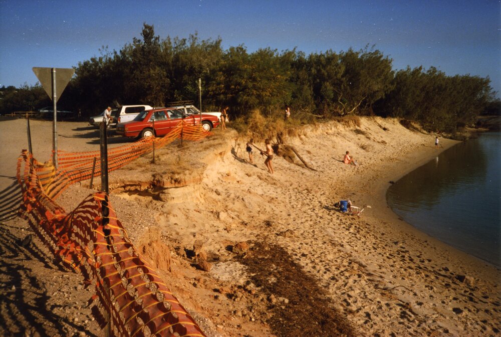 Erosion, The Spit, Claude Batten Drive, Noosa Heads, ca 1980s
