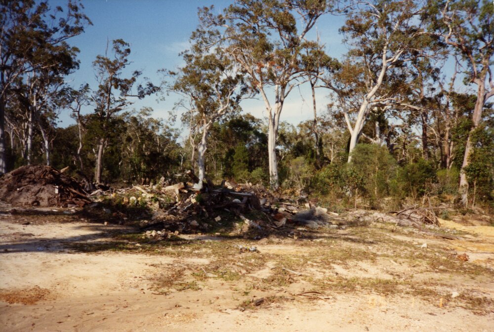 Readying for earthworks, 1 January 1985
