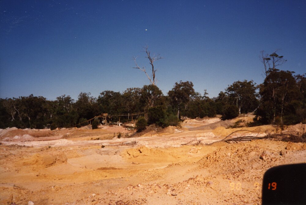 Land clearing/mining, 19 July 1990