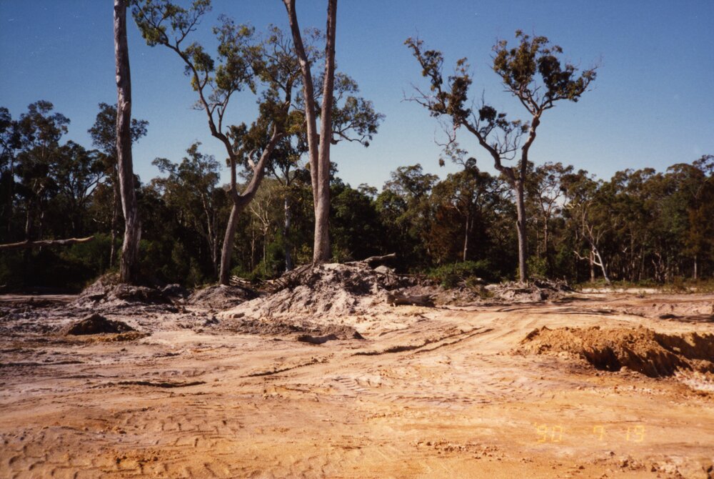 Land clearing/mining, 19 July 1990
