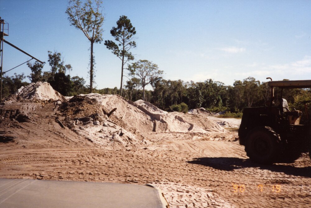 Land clearing/mining, 19 July 1990