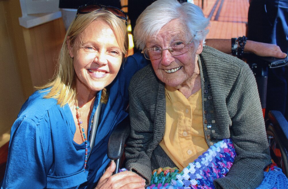 Sandy Bolton MP and Esme Tait,  Official opening Tait-Duke Cottage, Earl Street, Tewantin, 7 June 2017