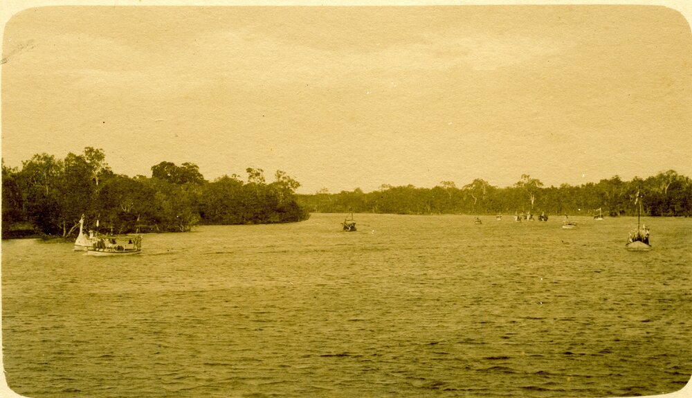 Boat racing, Noosa River, 1911