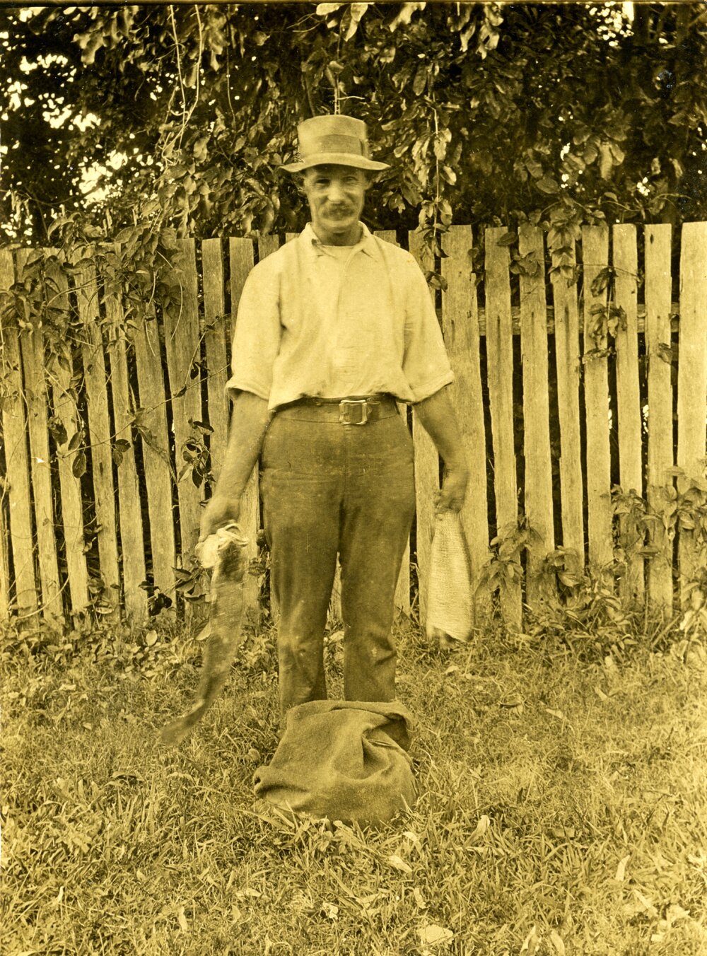 Big catch, Charles Tait, Tewantin, 1930
