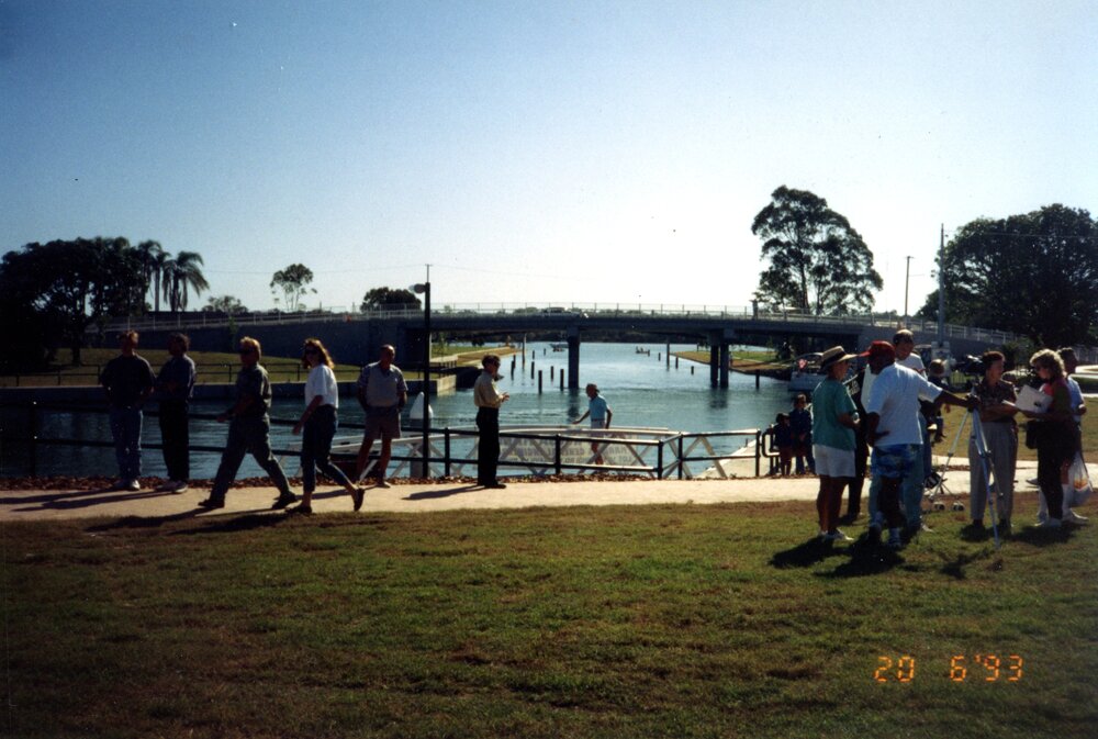 Official opening, James Duke Bridge and Noosa Waters Lock and Weir system, Noosaville, 20 June 1993
