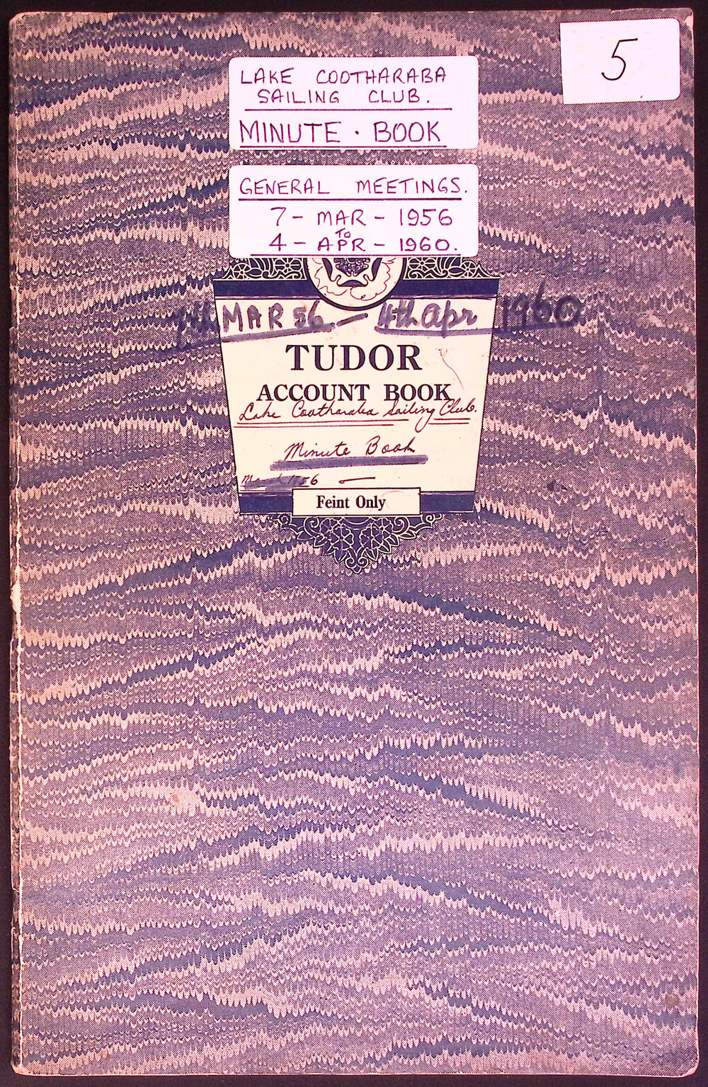 Lake Cootharaba Sailing Club Meeting Minutes, March 1956 - April 1960