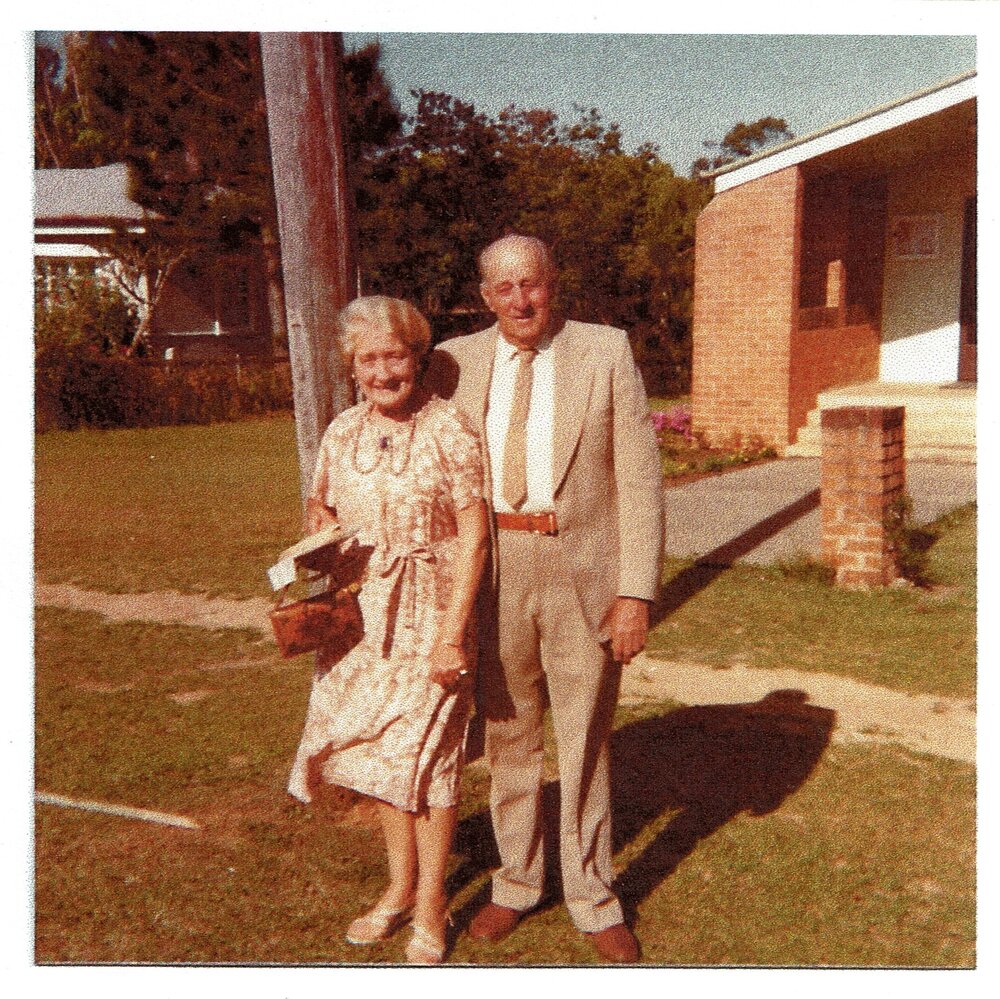 Harry Spring and Gladys Spring, Cooroy, October 1982