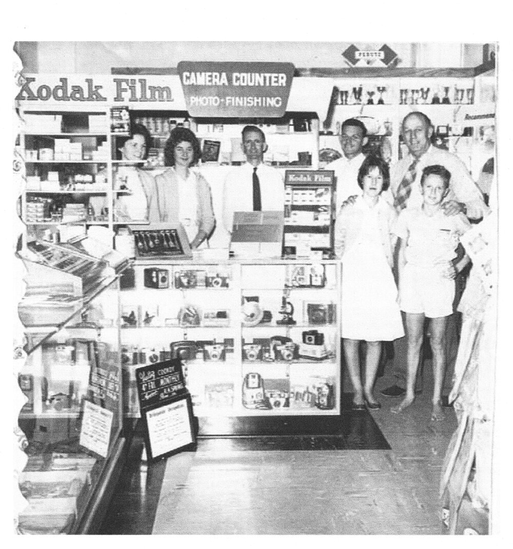 Interior, Spring's Pharmacy, Maple Street, Cooroy, ca 1960s