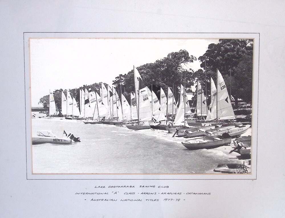 International 'A' Class, Australian National Titles, Lake Cootharaba, 1977-1978