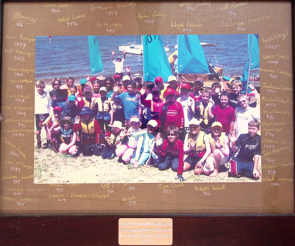 Memorabilia, Minnow Nationals, Lake Cootharaba Sailing Club, Boreen Point, 2006