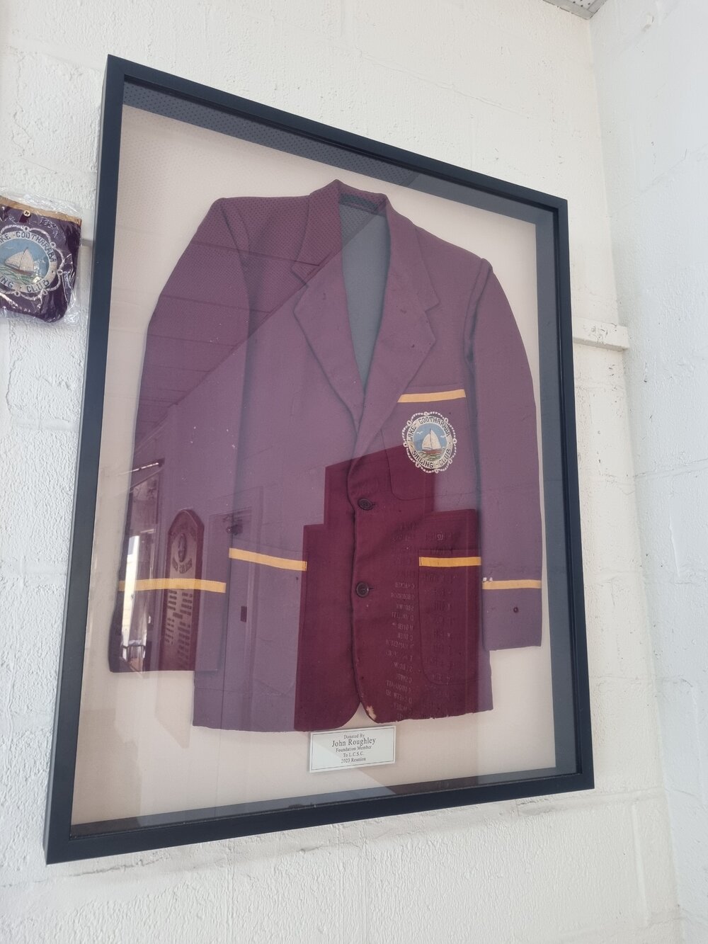 Framed blazer, Lake Cootharaba Sailing Club, Boreen Point, January 2026