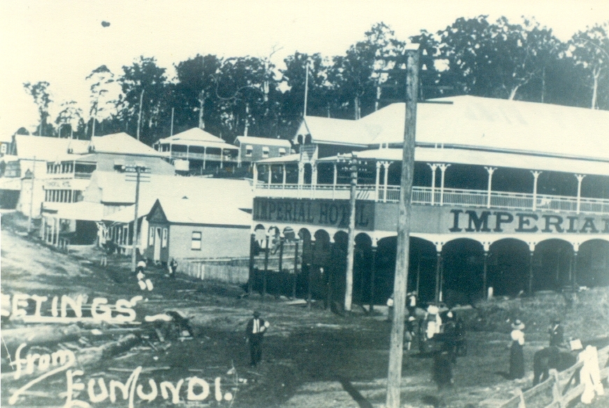 Hotel and Businesses, Main Street, Eumundi, ca 1910