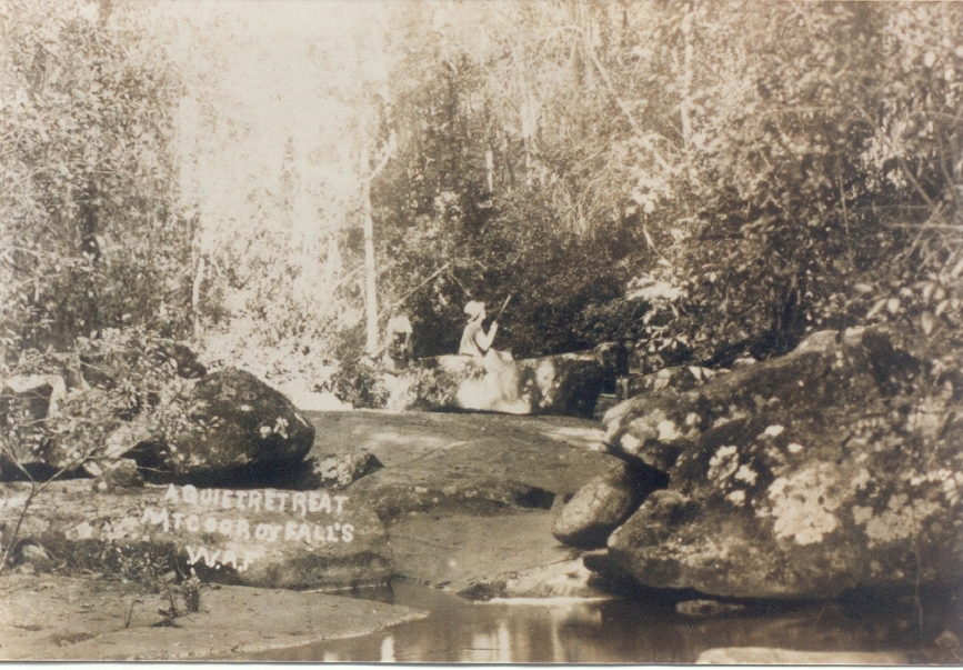Picnickers, Cooroy Mountain Falls, Cooroy, ca 1910