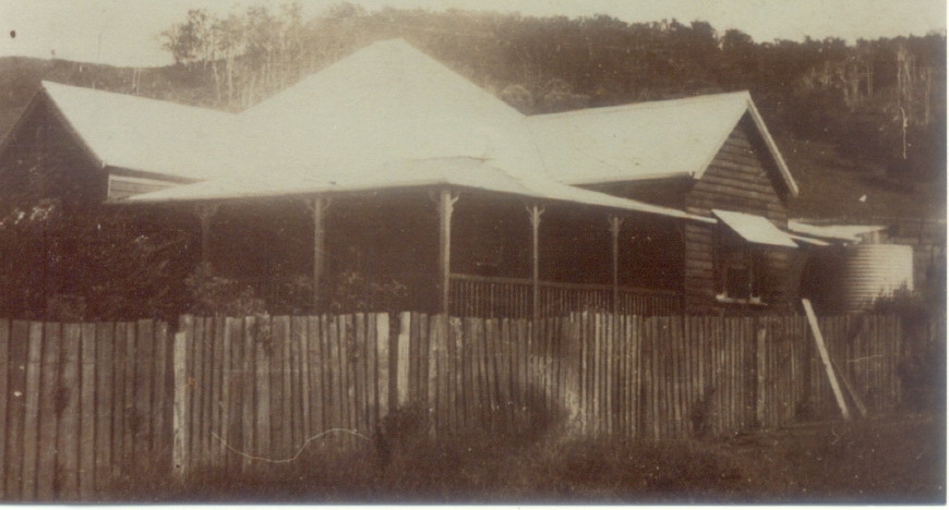 Dwelling, Bill Watson family home, Skyring Creek, Federal, ca 1921