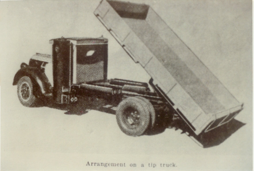 Illustration, charcoal burning car, 1940s