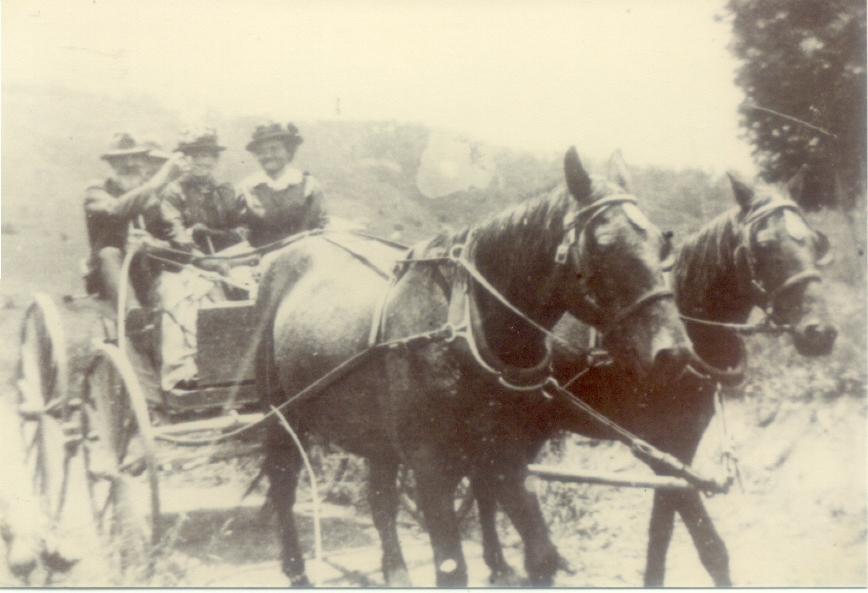 Bill, Mary and Mary Watson (l-r), Skyring Creek, Federal, 1934