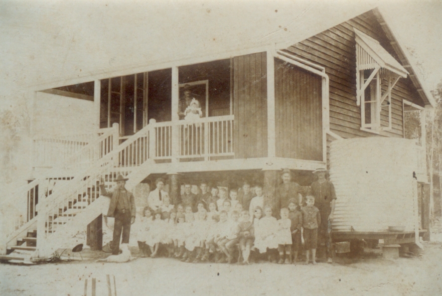 School Photo, Cootharaba Lake School, Cootharaba, 23 August 1909