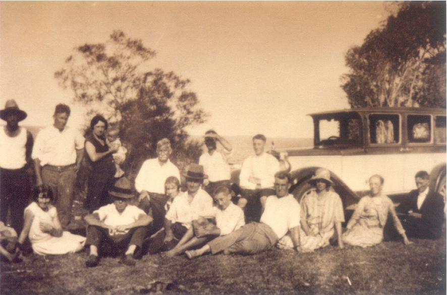 Picnickers, Lake Cootharaba, Elanda Point, Como, 1929