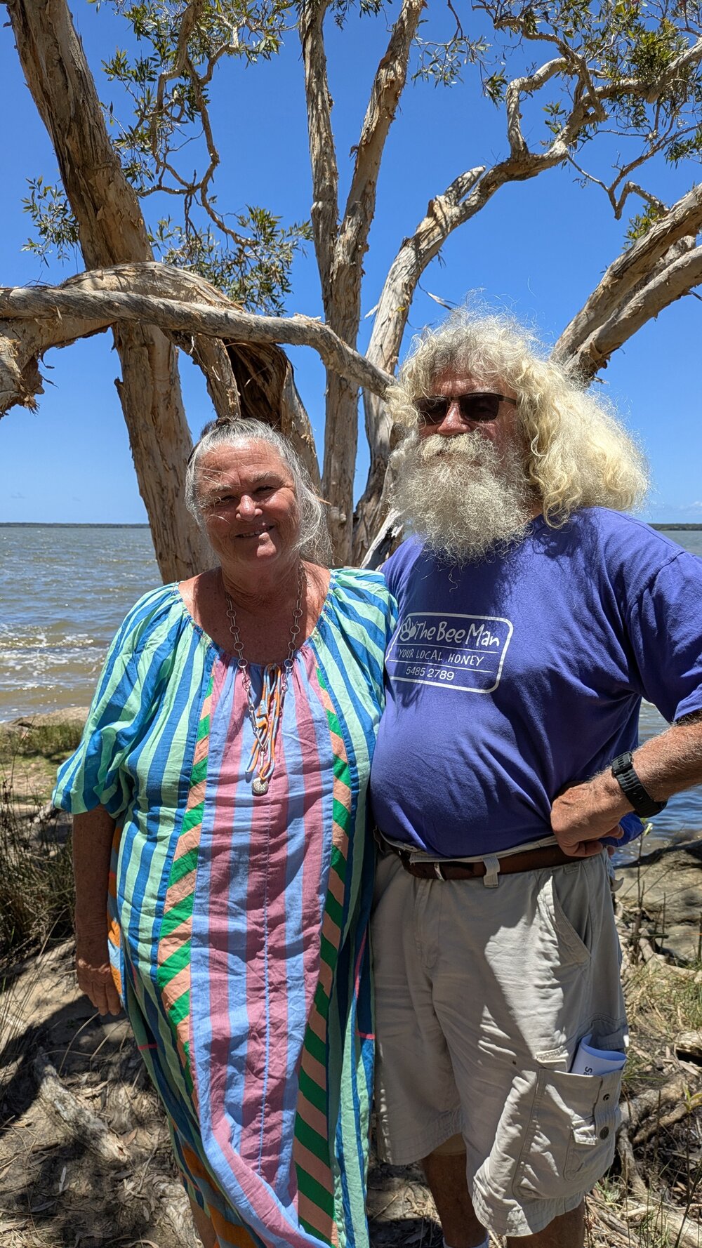 Gail Robinson and Charlie Hacker, Lake Cootharaba, Boreen Point, 10 December 2025
