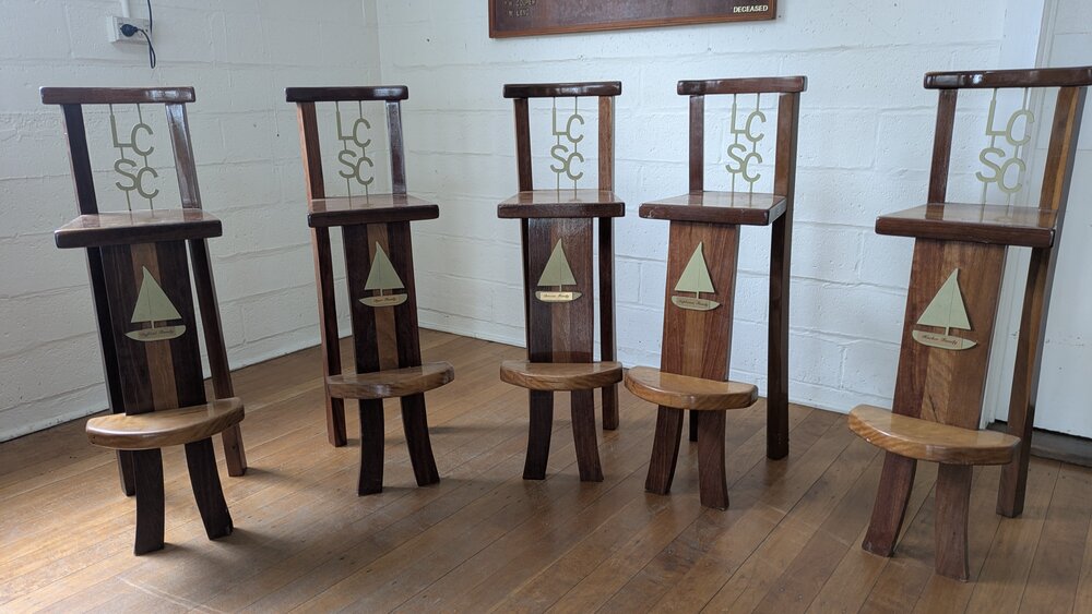 Family recognition chairs, Lake Cootharaba Sailing Club, Boreen Point, 17 December 2025