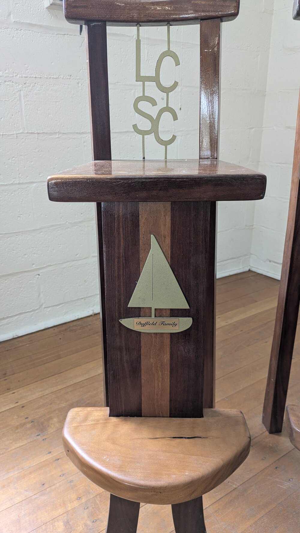 Family recognition chair, Duffield Family, Lake Cootharaba Sailing Club, Boreen Point, 17 December 2025