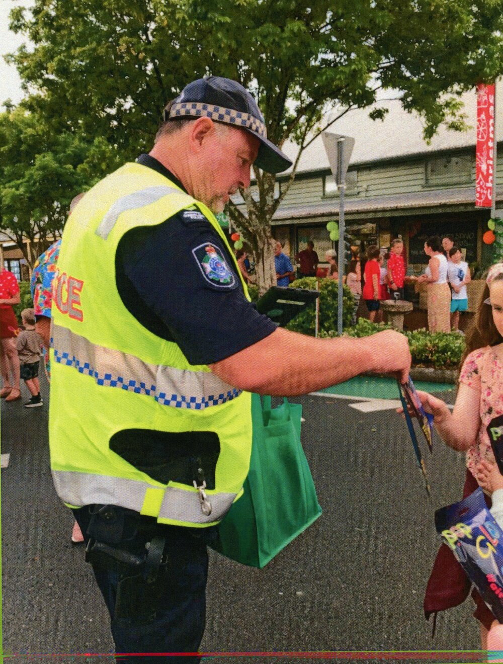 Sergeant Mal Scott, community event, Cooroy