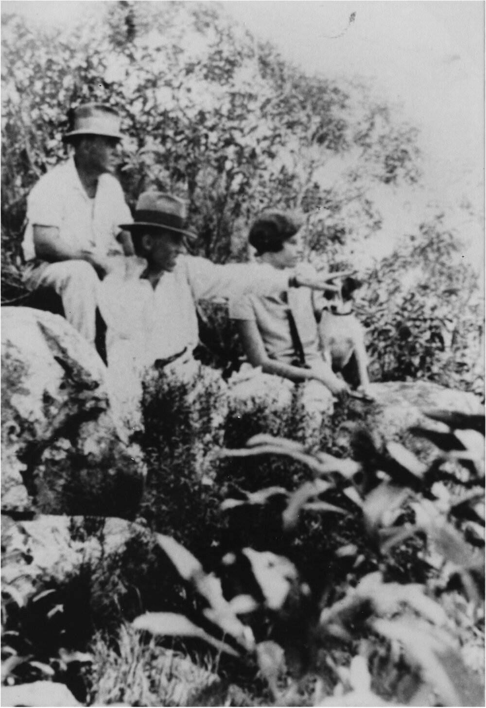 Jean Mackinnon and friends, Mt Cooroora, Pomona, 1920s