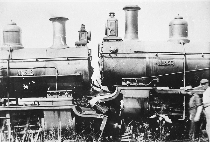 Train accident, Pomona railway yards, Pomona, 8 March 1915