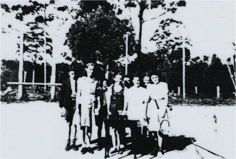 Tennis team, Pomona State Rural School, Pomona, 1942