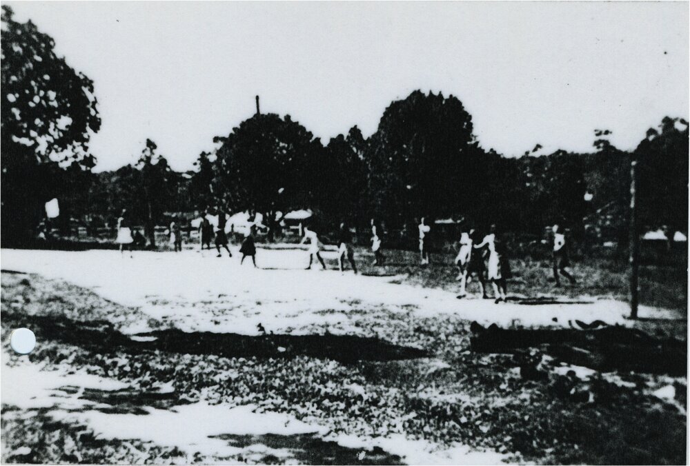 Interschool basketball match, Pomona State Rural School, Pomona, 1942