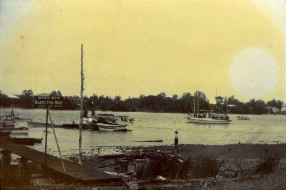 'Miss Tewantin' and 'Jannett', Christmas Regatta,  Noosa River, Tewantin