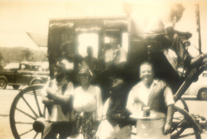 Parade participant, Queensland Centenary, King Street, Cooran, 1959