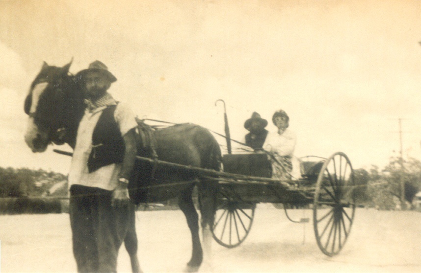Parade participant, Queensland Centenary, King Street, Cooran, 1959