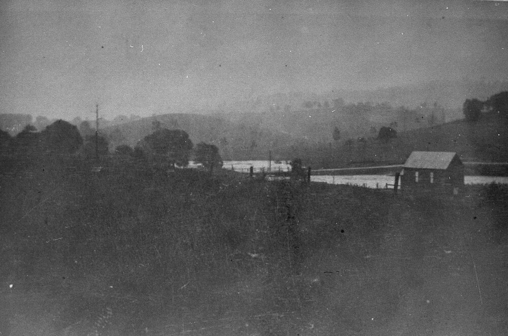 In flood, Skyring Creek, ca 1915