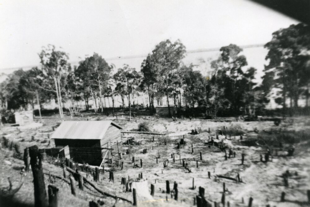 **TBC Lake Cootharaba Sailing Club shed, Boreen Parade, Boreen Point, ca 1940s