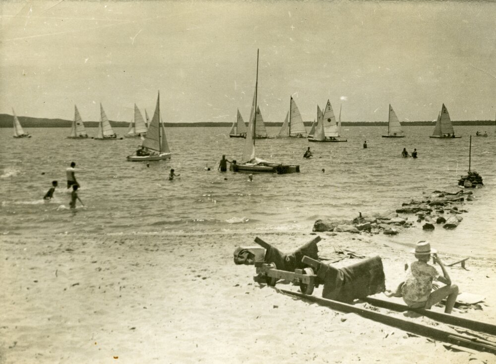 Sailing, Lake Cootharaba, 1950s