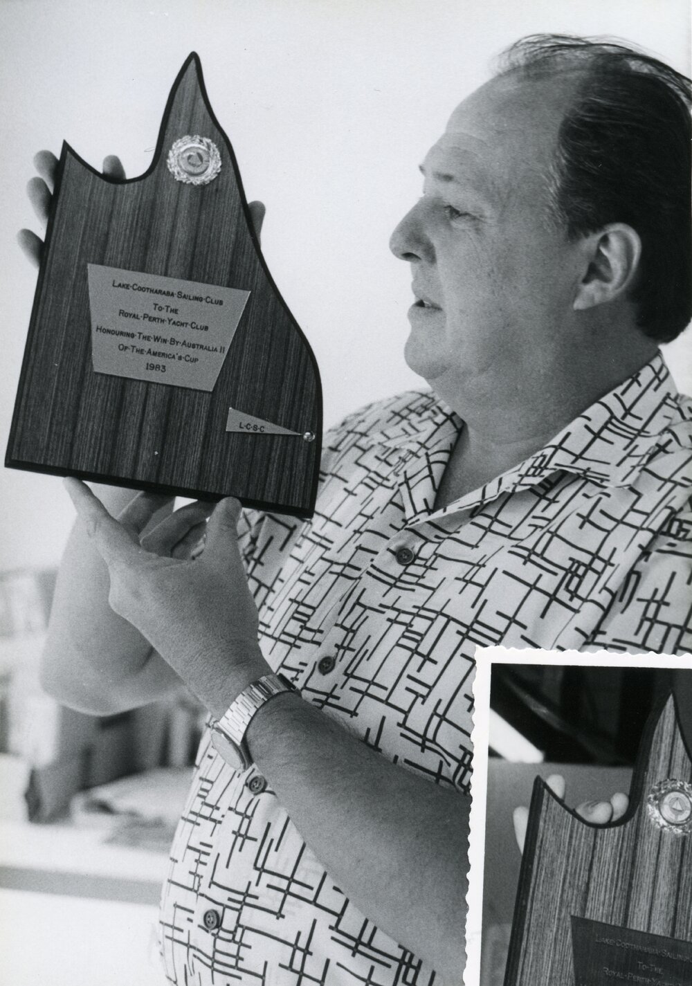 Malcolm Meldrum, Presentation Plaque, America's Cup, 1983
