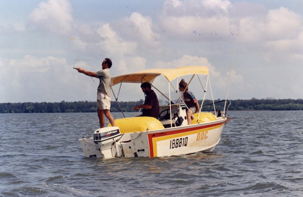 Bob Aarsee, Fireball Nationals competition, Lake Cootharaba, 1994