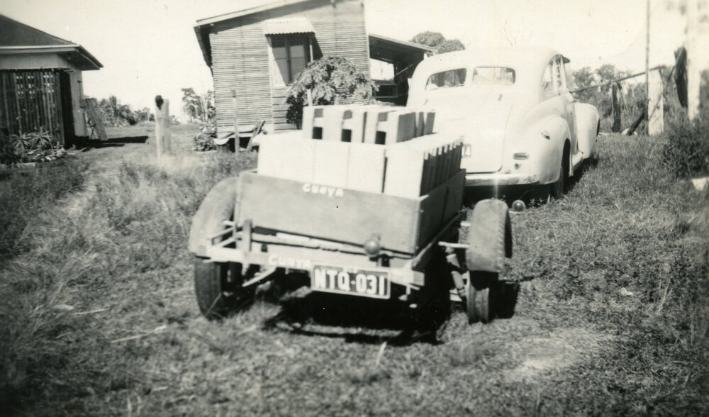 Clubhouse materials, Lake Cootharaba Sailing Club members, ca 1950s
