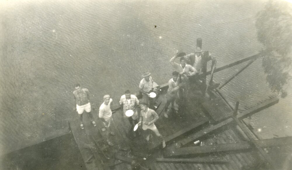 Logging ramp, Noosa River, ca 1950s