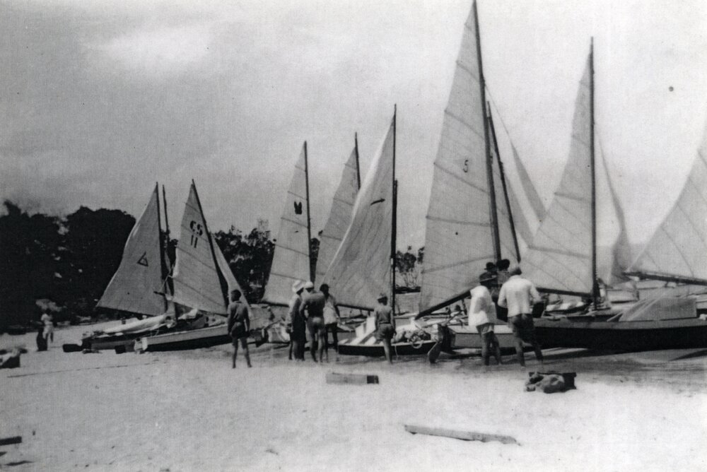 Sailing boats, Lake Cootharaba Sailing Club, Boreen Point