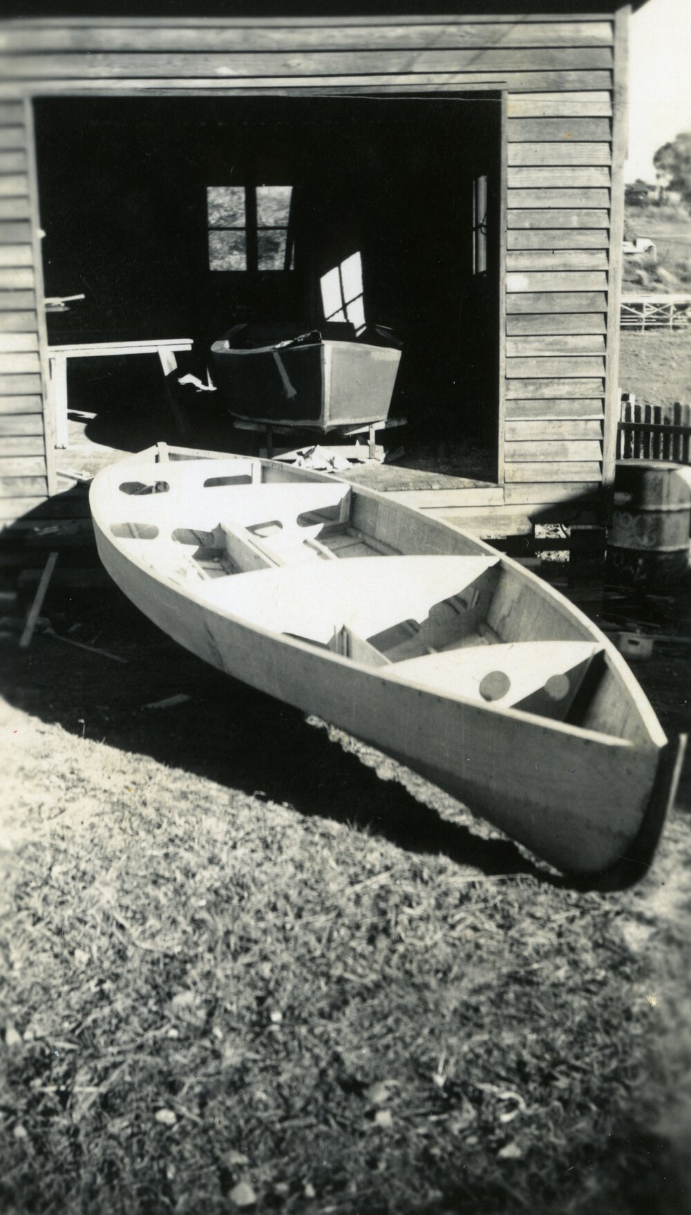 Club dinghy and sailing canoe, Lake Cootharaba Sailing Club, 1957