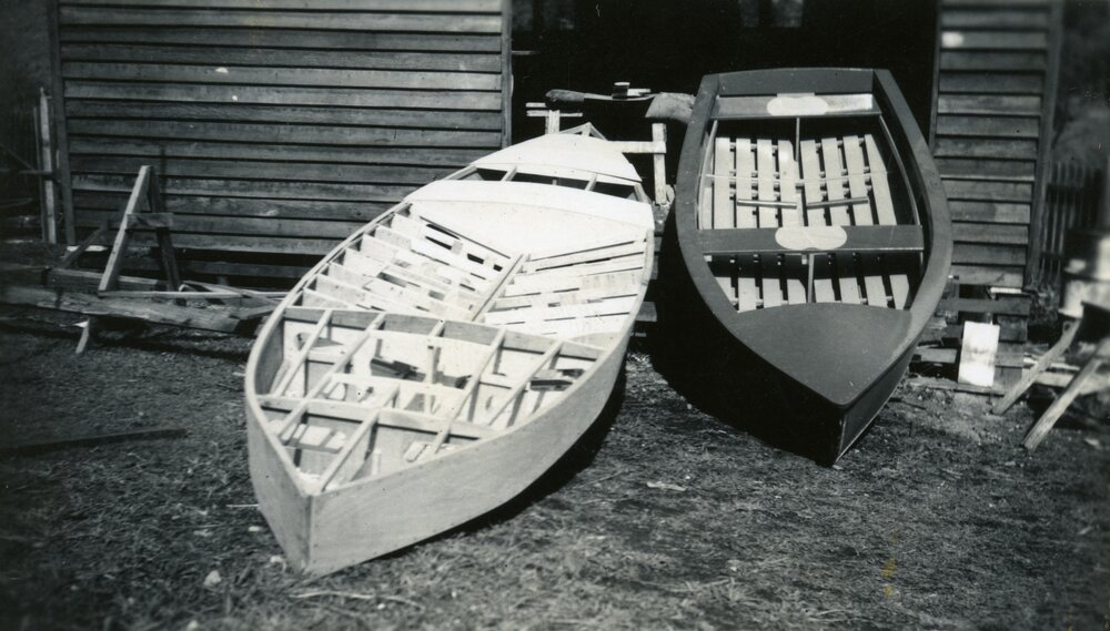 Club dinghy and sailing canoe, Lake Cootharaba Sailing Club, 1958